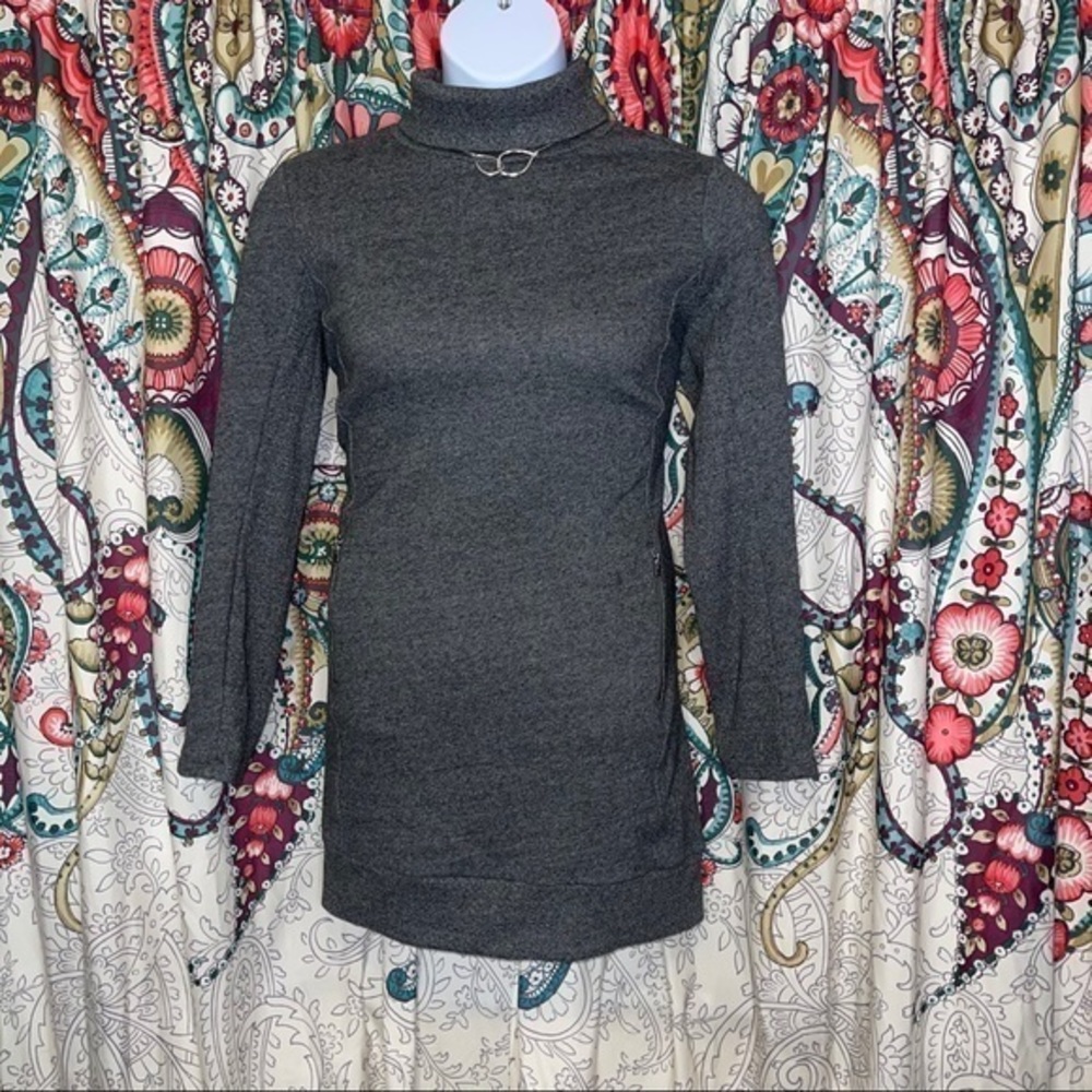 Lou & Grey Maxi Sweater Dress Gray NWOT